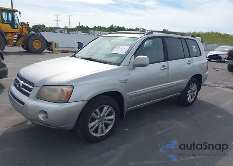 2006 Toyota Highlander Hybrid Limited V6 from USA, damaged, VIN JTEDW21A360003479